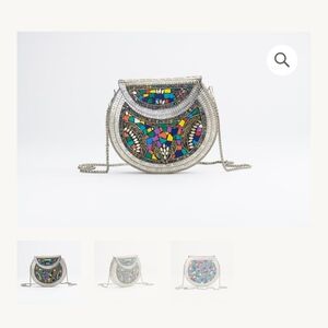 Ramla Mosaic Silver Crossbody Bag